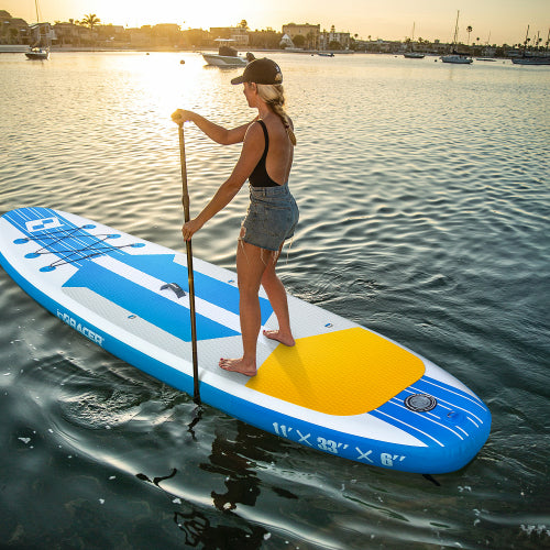 Inflatable Stand Up Paddle Board - Includes Free Premium SUP Accessories & Backpack: Perfect for Versatile Water Adventures