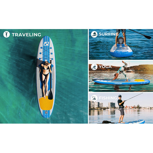 Inflatable Stand Up Paddle Board - Includes Free Premium SUP Accessories & Backpack: Perfect for Versatile Water Adventures